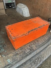 Vintage German Military Foot Locker Trunk Chest Home Storage Coffee Table 👍👍
