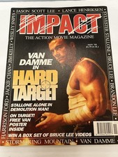 Impact Magazine November 1993 Van Damme Hard Target Artwork Poster Included