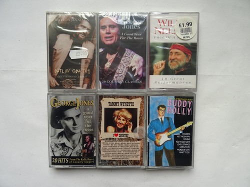 Country music cassettes - 6,
