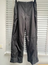 Stuburt Waterproof Golf Trousers Size 2XL Mens Black Dri Back 35-42W 32L Leg Zip