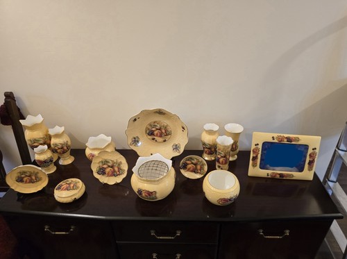 15pc vintage aynsley - vintage, orchard