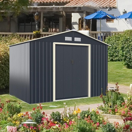 Metal garden shed 6x4ft 8x6ft - shed,