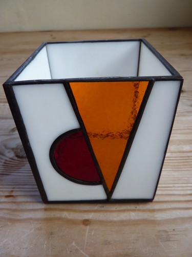 Stained glass art deco - glass, style