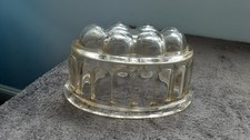 VINTAGE GLASS JELLY MOULD CIRCA 1940'S