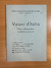 Visioni D'Italia Mostra Dell' Acquarellista by Alberto Susat Signed By Author