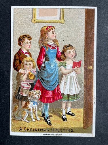 Victorian greeting card - card, xmas