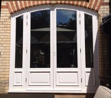 Hardwood Arched French Doors