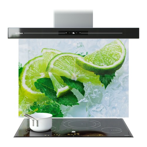 Kitchen glass splashback - kitchen,