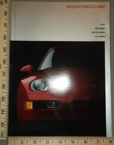1992 porsche brochure 911 928 - 1992,