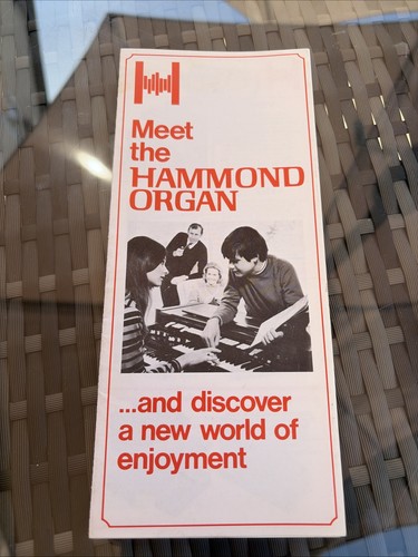 Hammond organ leaflet vintage - hammond,