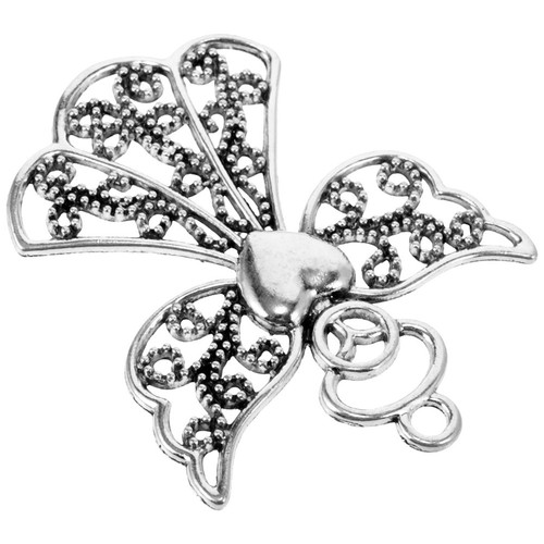 Zinc alloy angel charms silver - alloy,