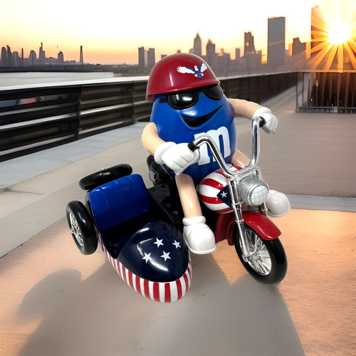 Vtg blue motorcycle candy - vtg,