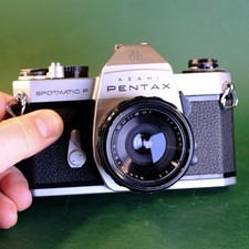 Asahi Pentax Spotmatic F 35mm Film SLR Camera & Soligor 35mm F3.5 Lens Working