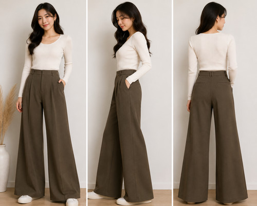 Women brown wide leg - women’s,