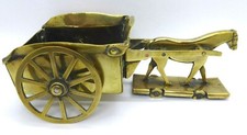 Antique hand made brass - made, horse