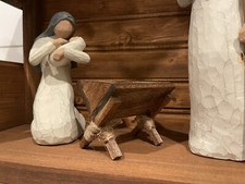 Wooden Manger for Nativity