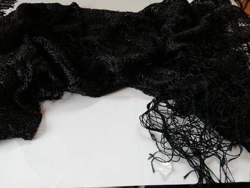 Avon scarf wrap shawl black - -,