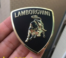 Lamborghini Metal Shield Logo Badge Bull Gold Urus Uracan Aventador 6cm