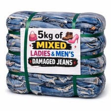 5KG Mixed Gender Damaged Denim