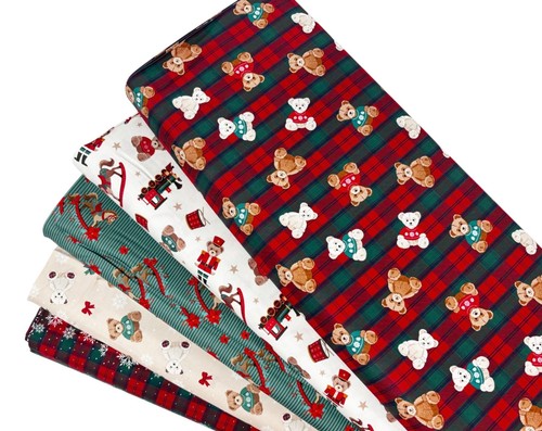 Christmas toybox cotton fabric - toybox,