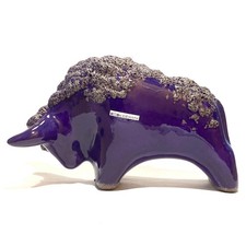 Otto Keramik Bull in Purple