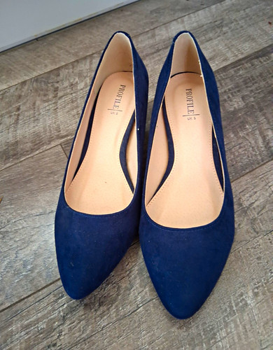 Ladies suede navy - ladies,