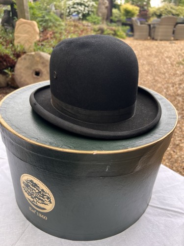 Vintage black bowler - vintage,