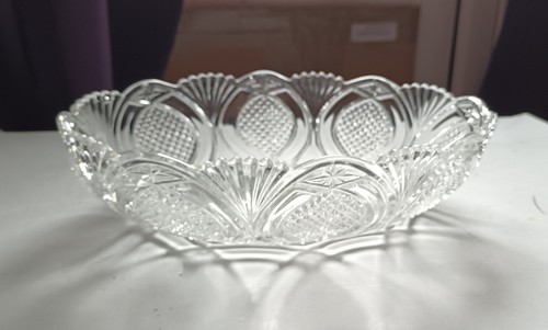 Vintage cut pressed clear - cut,