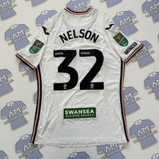 Match Worn Nelson Abbey 2024/2025 Swansea City Home Shirt Carabao EFL Cup