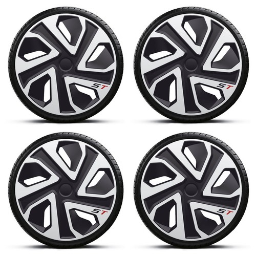 Wheel trims black silver - trims, 15"