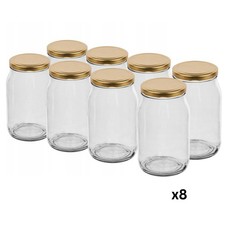 Glass Jars 900ml with Lid Set