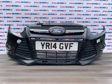 FORD FOCUS ESTATE 5DR ZETEC MK3 2014 PANTHER BLACK METALLIC FRONT BUMPER MARKS