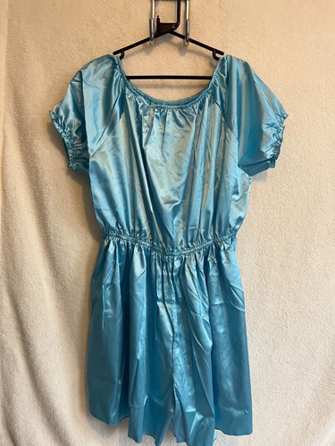 Soft satin one piece romper - piece,