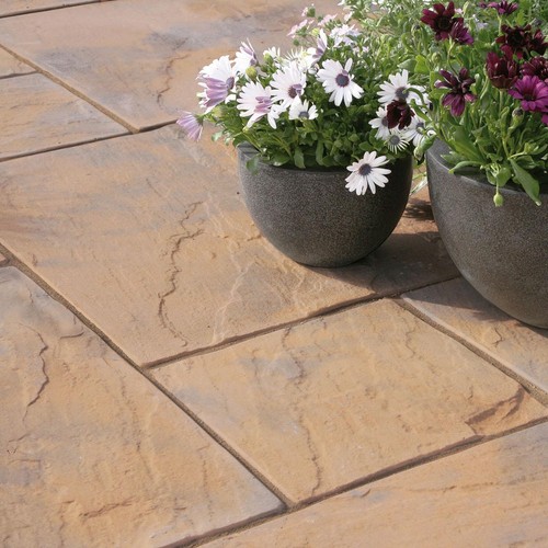Concrete garden paving - concrete,