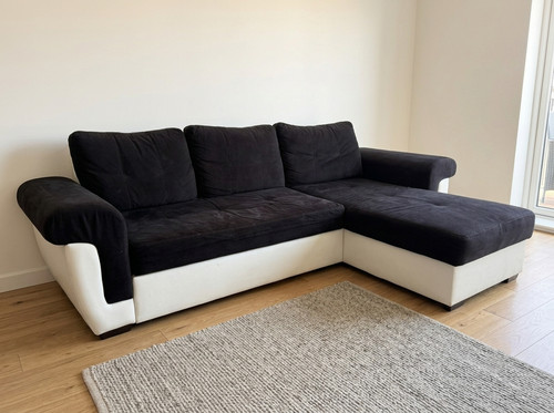 Large black white corner - black,