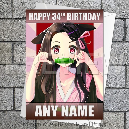 Anime birthday card - :, demon