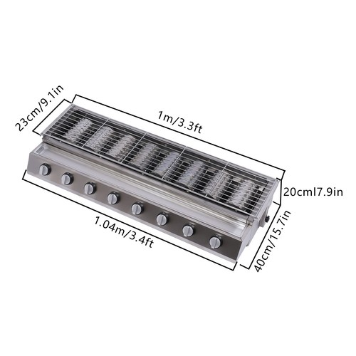 Burner barbecue grill - burner,