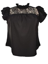 Black Victorian style top lace