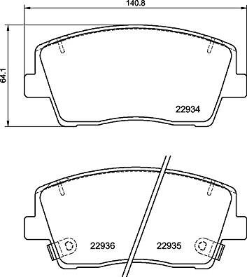 Brake pad set disc - pad,