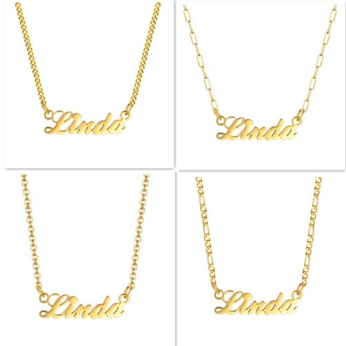 Personalised name necklace - personalised,