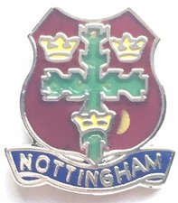 Nottingham Small Enamel Lapel Pin Badge T0108
