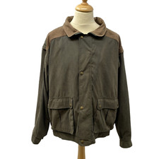 Deerhunter By Engel Green Jacket With Suede Collar Detachable Sleeves       C17