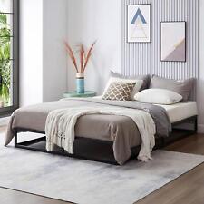 DOUBLE Extra Strong Platform Metal Bed Frame Bedroom Furniture Black