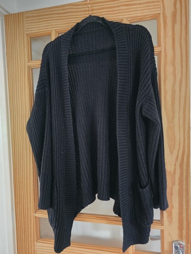 Shein black oversized chunky - black,