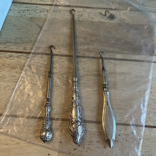 Vintage antique button hooks - antique,