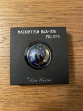 Mackintosh Pill Box With Blue