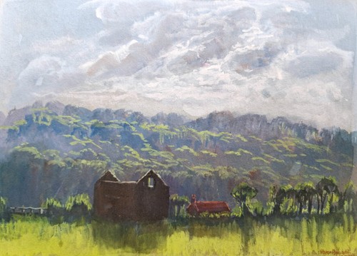 Vintage painting eskdale - vintage,