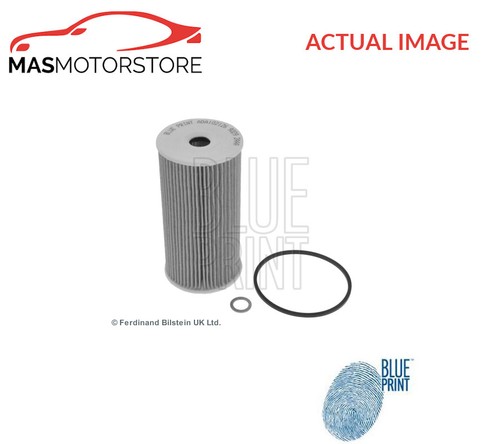 Engine oil filter blue - engine, print