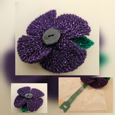 p.  Dark Purple Sparkle Poppy