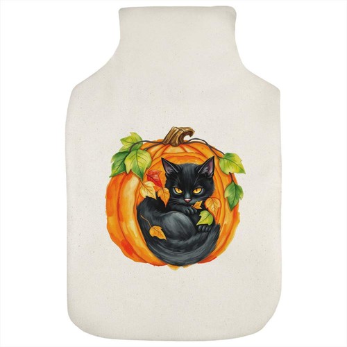 Cat pumpkin hot water - hot,